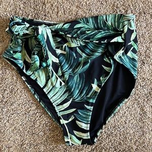 Tropical Tie High-Waisted Bottom
